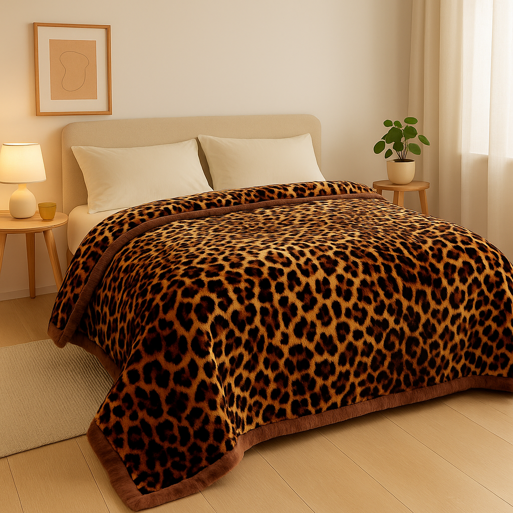 LioraPelt | Leopard Plush Blanket