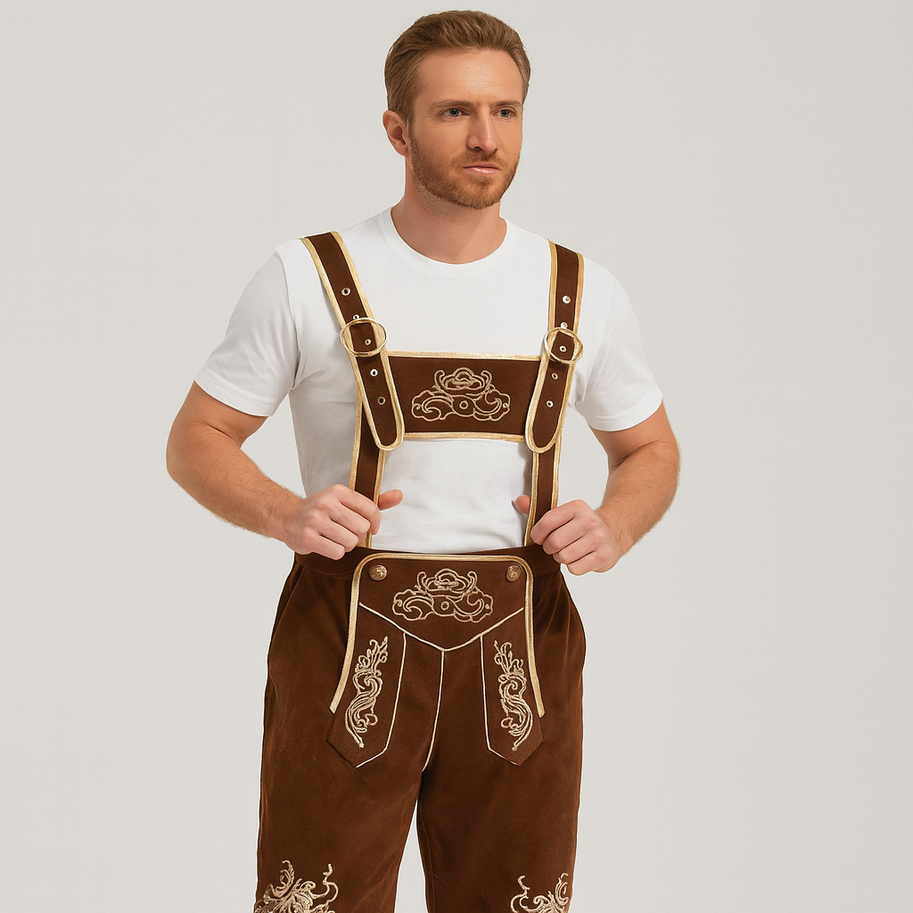 Men's Leather Trousers Vintage β Traditional Attire for Munich Oktoberfest