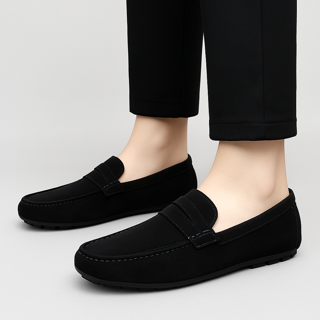 Men's Jersey Loafers – Business Slip-On Shoes
