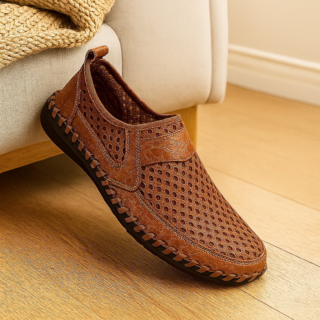 Men's Loafer – Outdoor Slip-On Shoes with Rubber Sole