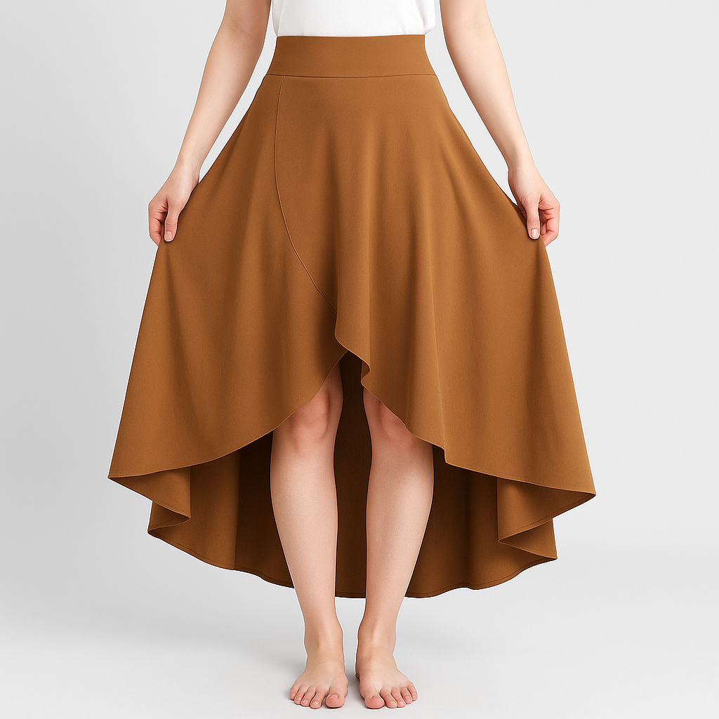 Amalie - High Waisted Skirt with Loose Fit - Elegant and Comfortable