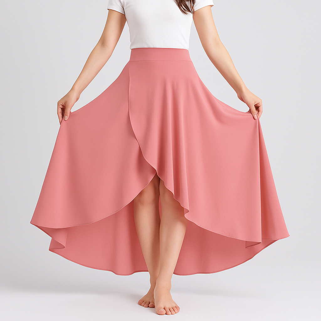 Amalie - High Waisted Skirt with Loose Fit - Elegant and Comfortable