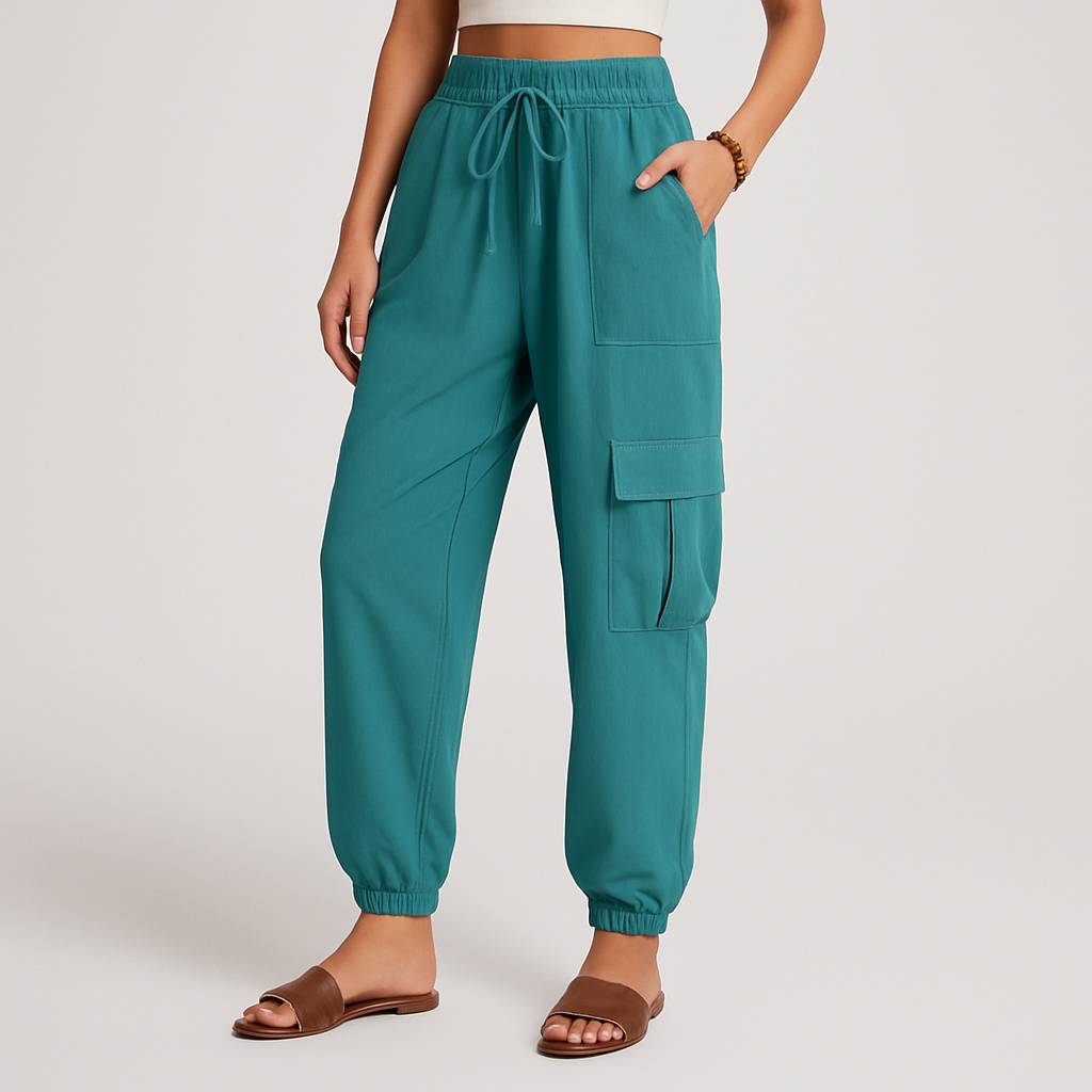 Brittany - Joggers with Practical Pocket and Drawstring