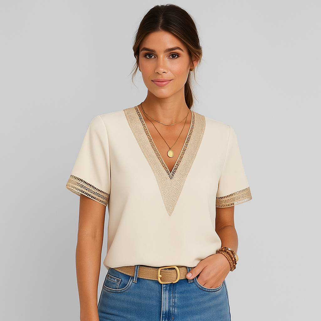 Misty - Summer Breeze V-Neck T-Shirt