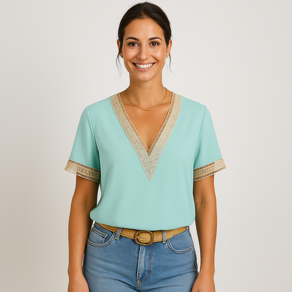 Misty - Summer Breeze V-Neck T-Shirt