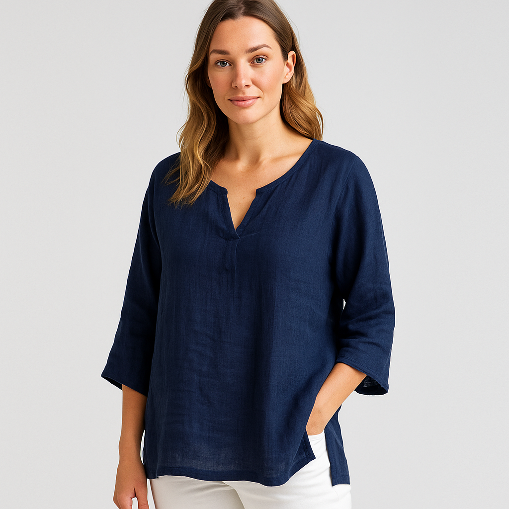 Bianca - Linen Blouse Summer Chic
