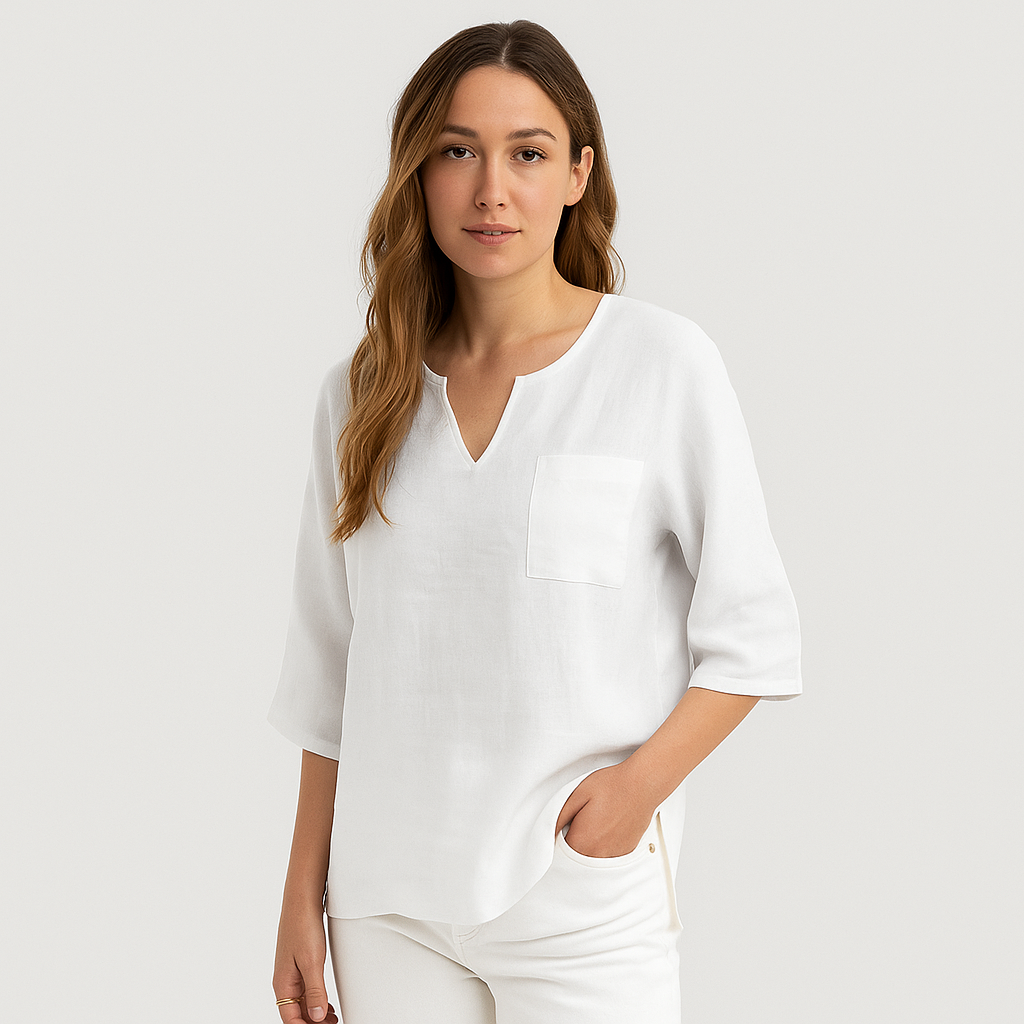 Bianca - Linen Blouse Summer Chic