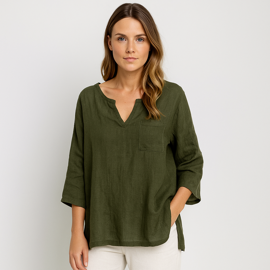 Bianca - Linen Blouse Summer Chic