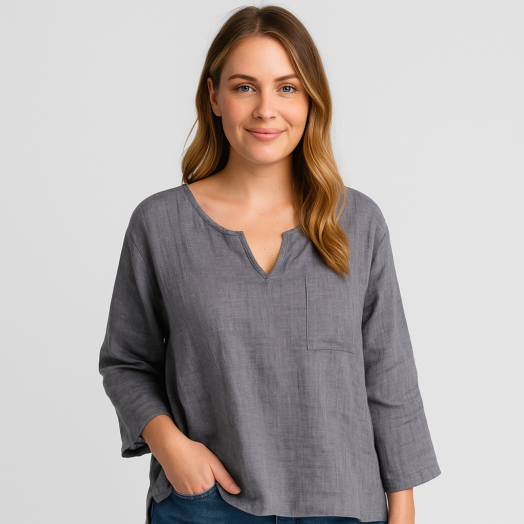 Bianca - Linen Blouse Summer Chic
