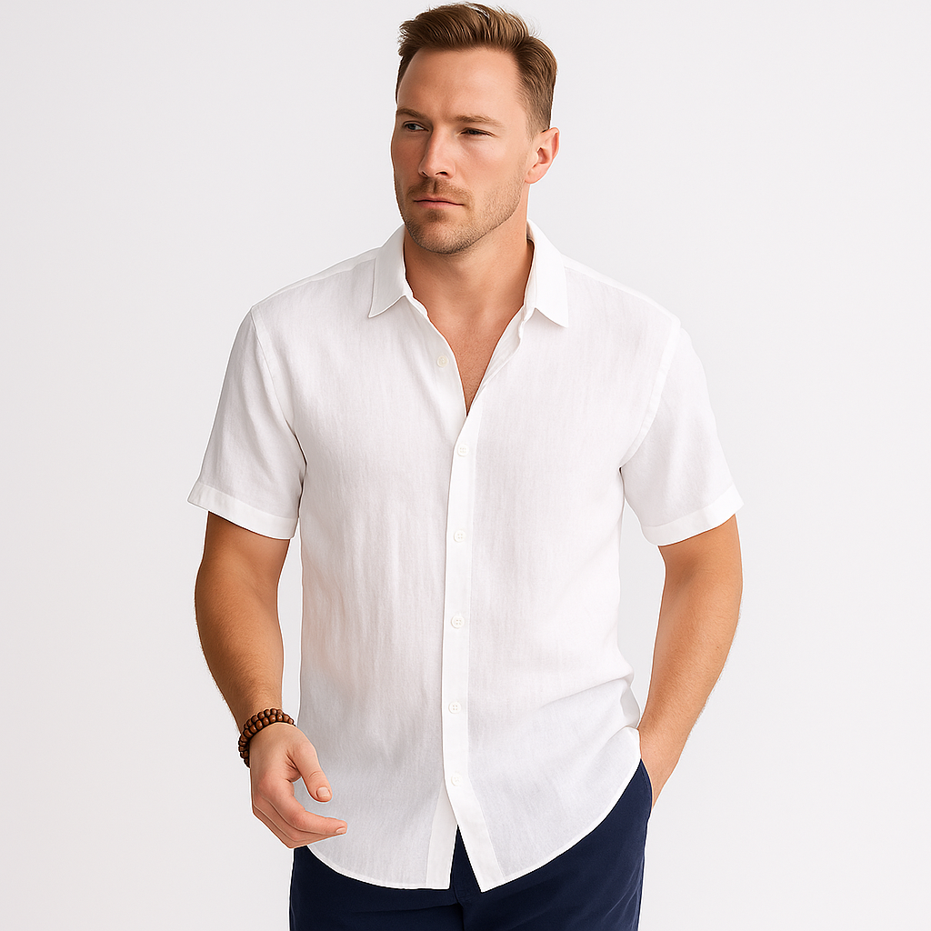 Felix - Casual Short Sleeve Shirt with Classic Collar