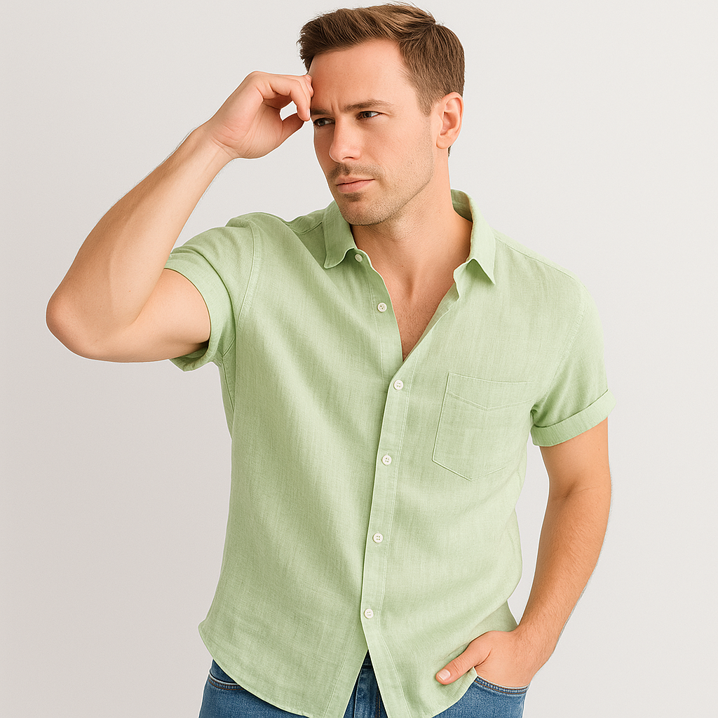 Felix - Casual Short Sleeve Shirt with Classic Collar