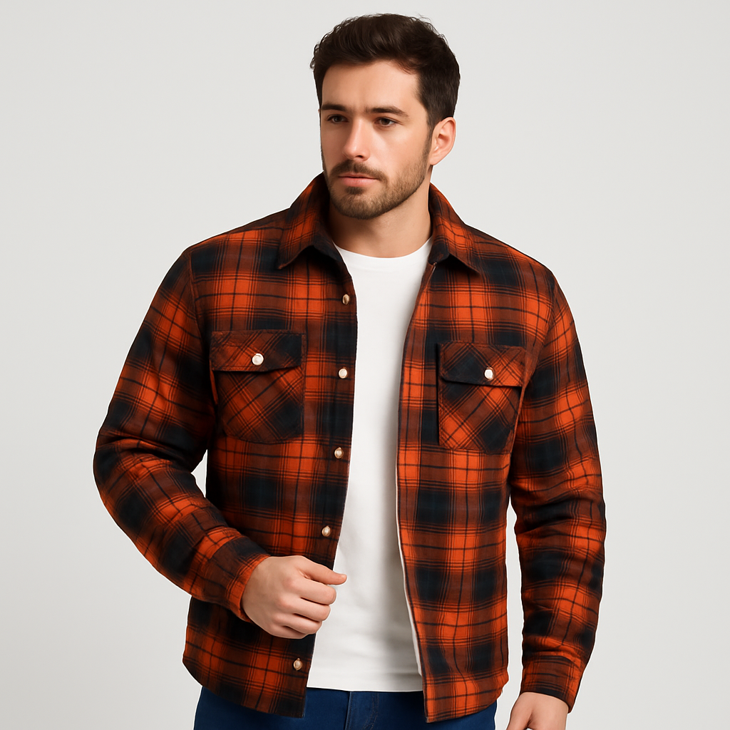 Benny - Fleece-lined Checked Jacket