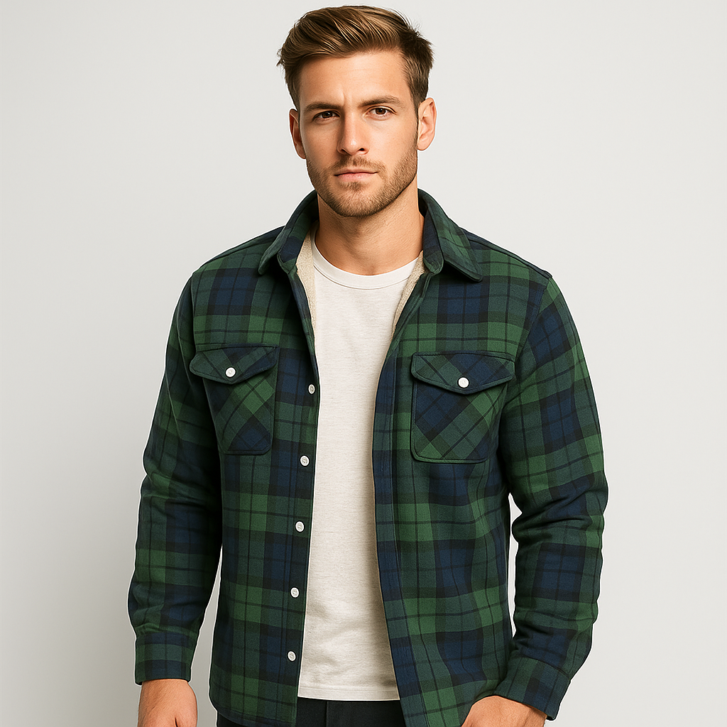 Benny - Fleece-lined Checked Jacket