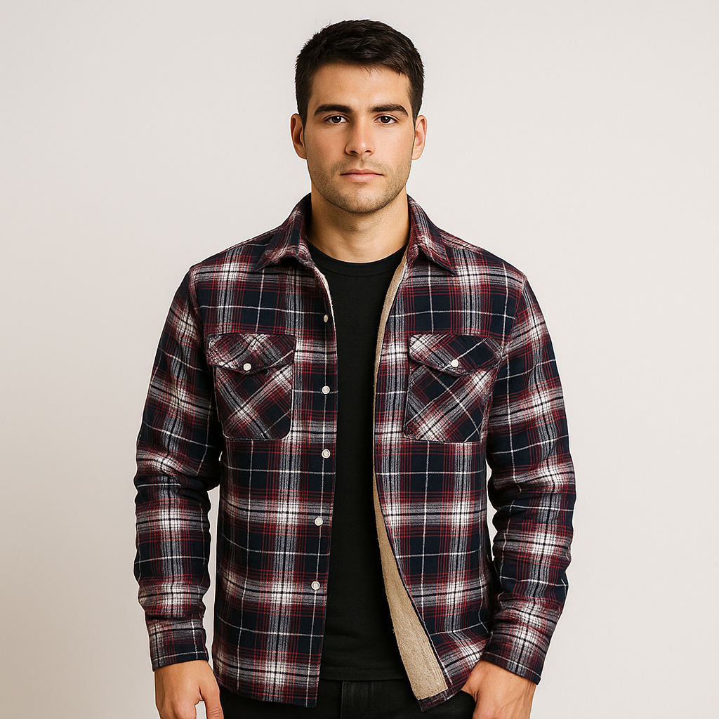 Benny - Fleece-lined Checked Jacket
