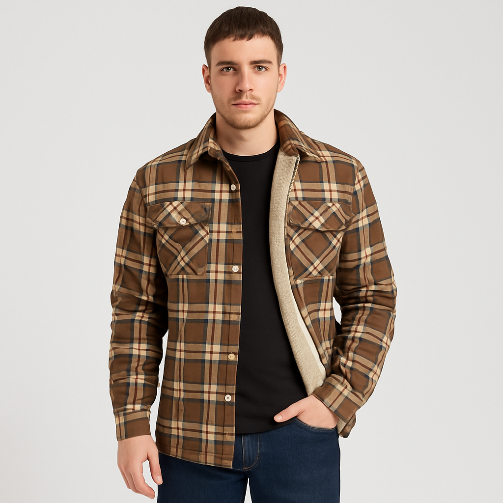 Benny - Fleece-lined Checked Jacket