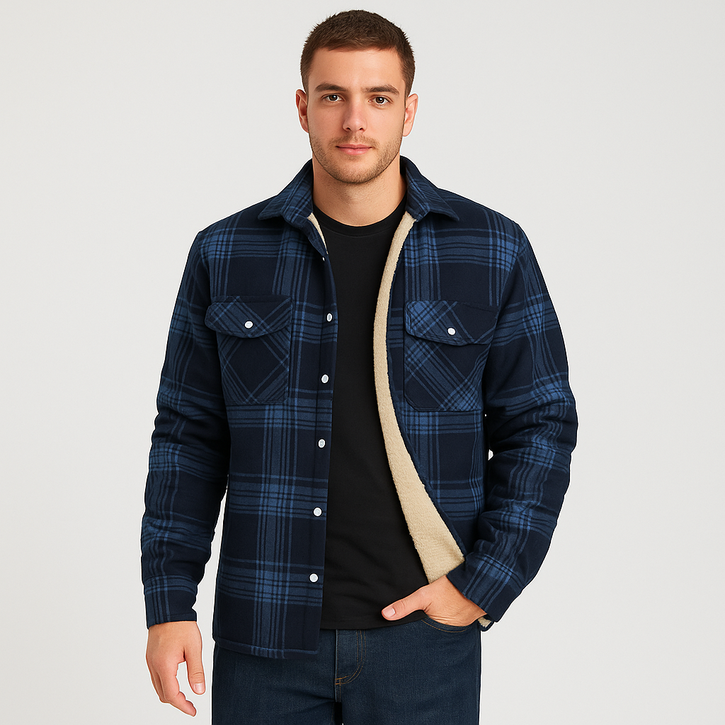 Benny - Fleece-lined Checked Jacket