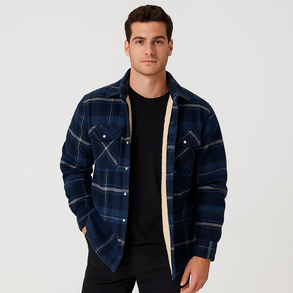 Benny - Fleece-lined Checked Jacket