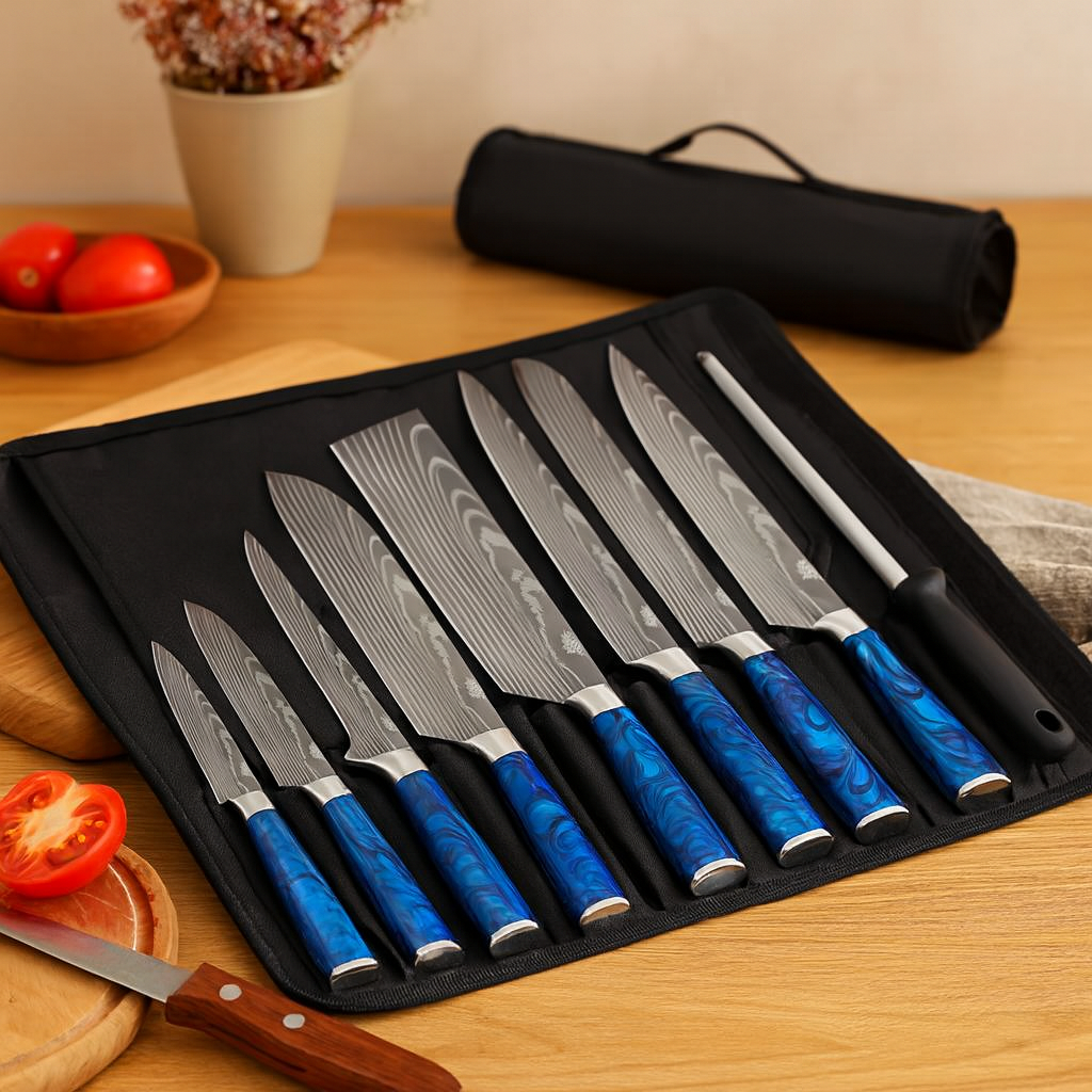 Kasian | 8-Piece Stainless Steel Cutlery Set with Carrying Case