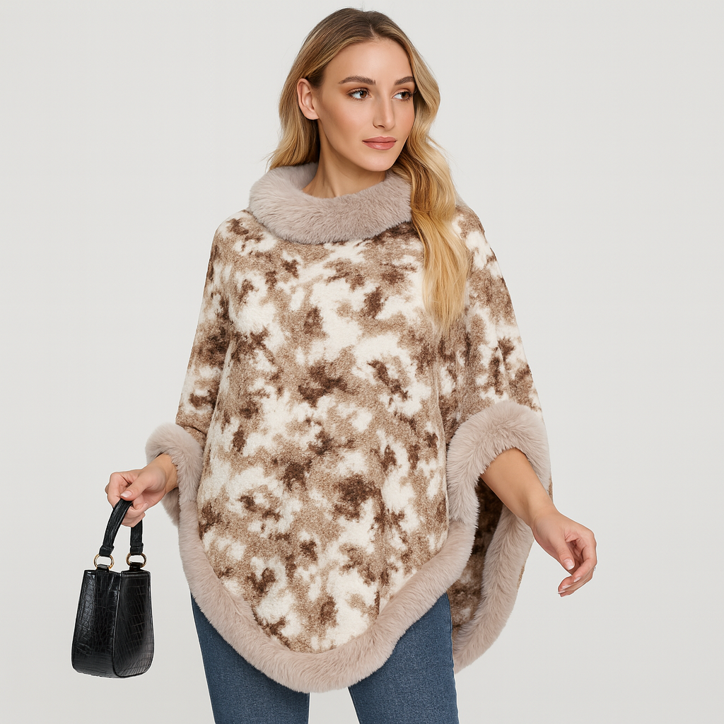 Lucille | Cozy Faux Fur Cloak for Women
