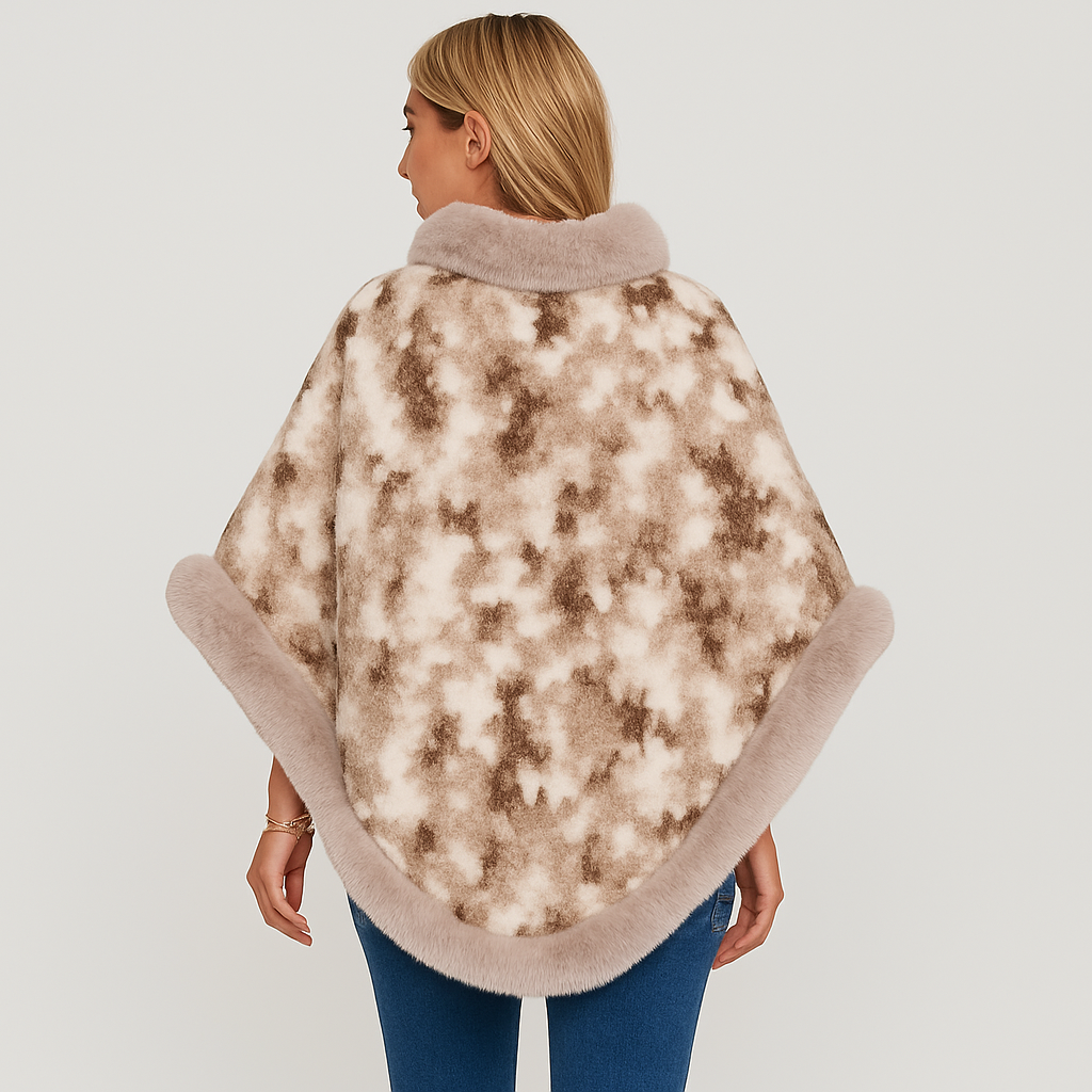Lucille | Cozy Faux Fur Cloak for Women