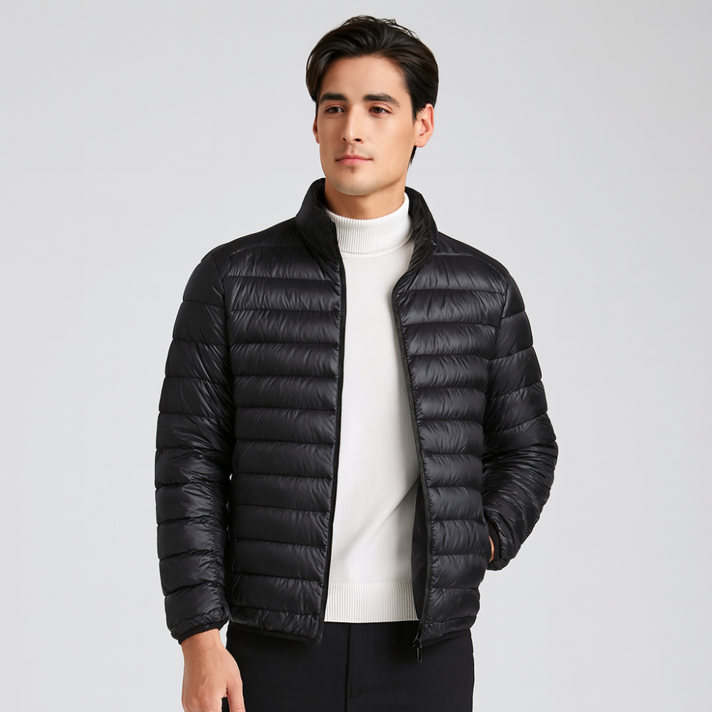 Elias | Men's Winter Coat with High Collar