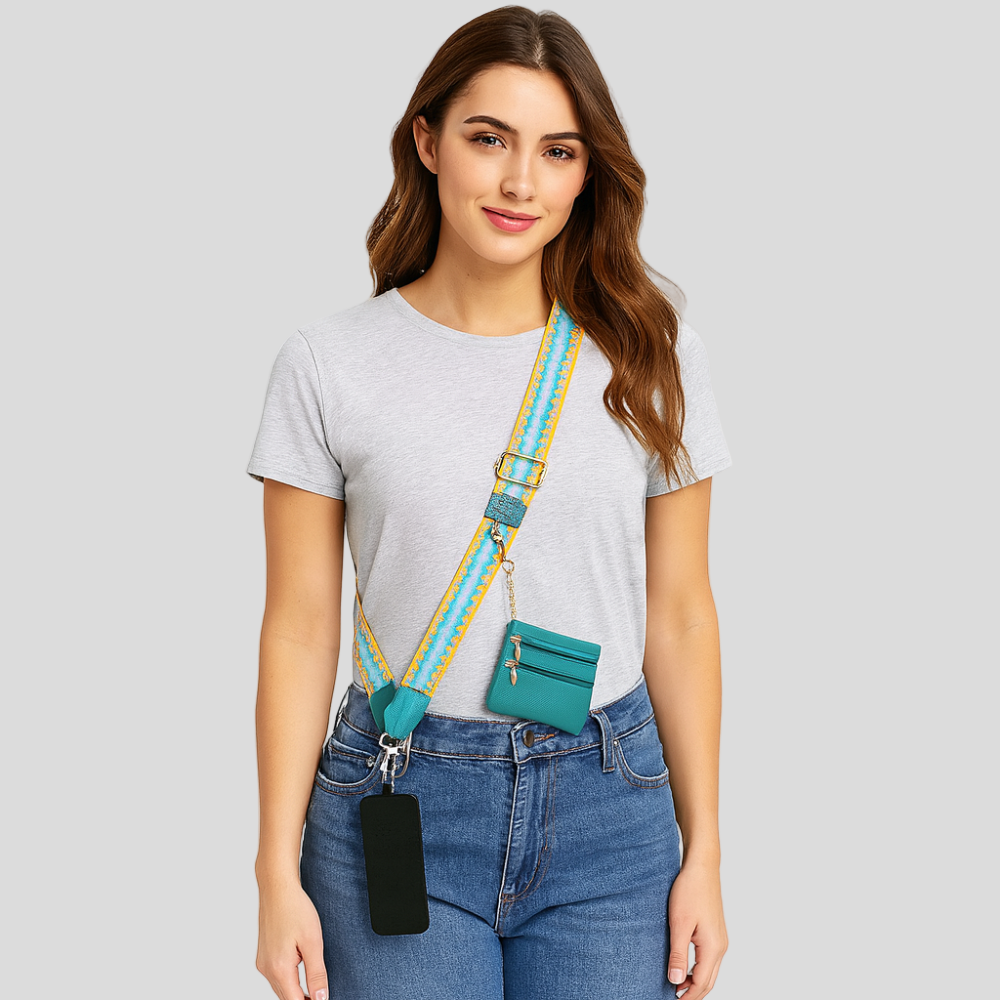 SecureZip | Stylish Crossbody Phone Holder with Wallet