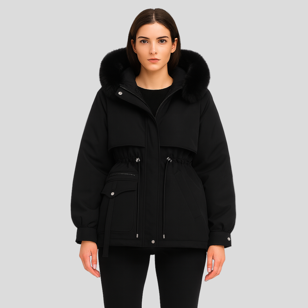 Eliane | Elegant Faux Fur Winter Parka