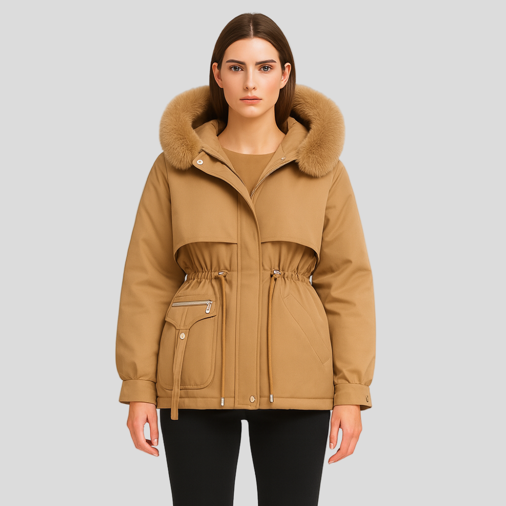 Eliane | Elegant Faux Fur Winter Parka
