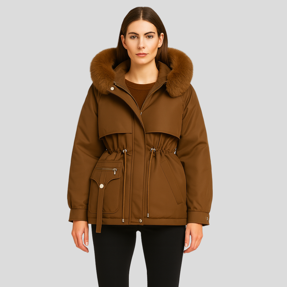 Eliane | Elegant Faux Fur Winter Parka