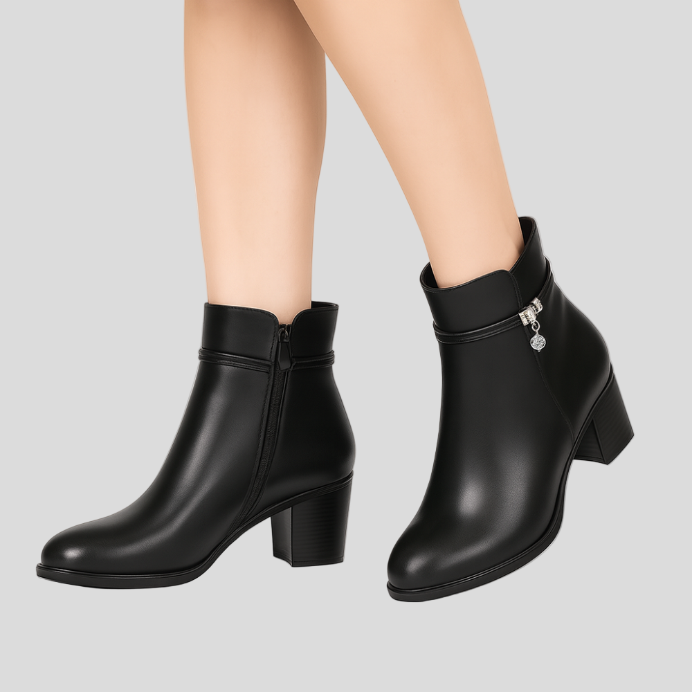 Rosemary | Elegant Insulated Ankle Boots for Winter