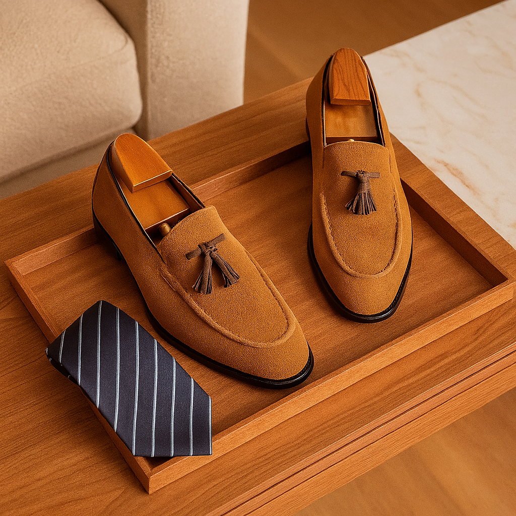 London Suede Loafers – Flexible and Stylish Men's Shoes