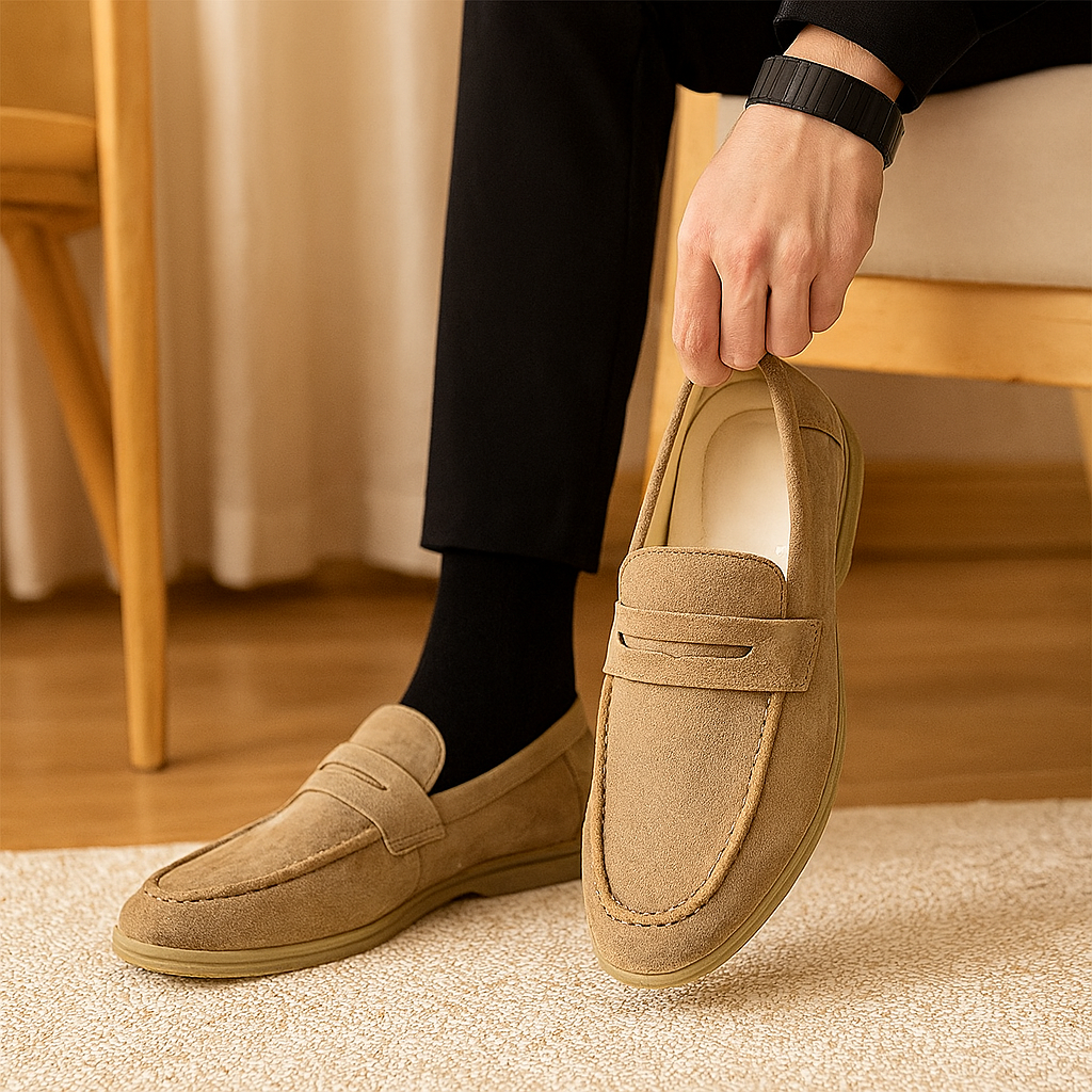Versatile Business Casual Loafers for Men – Stylish and Simple Slip-On Flats