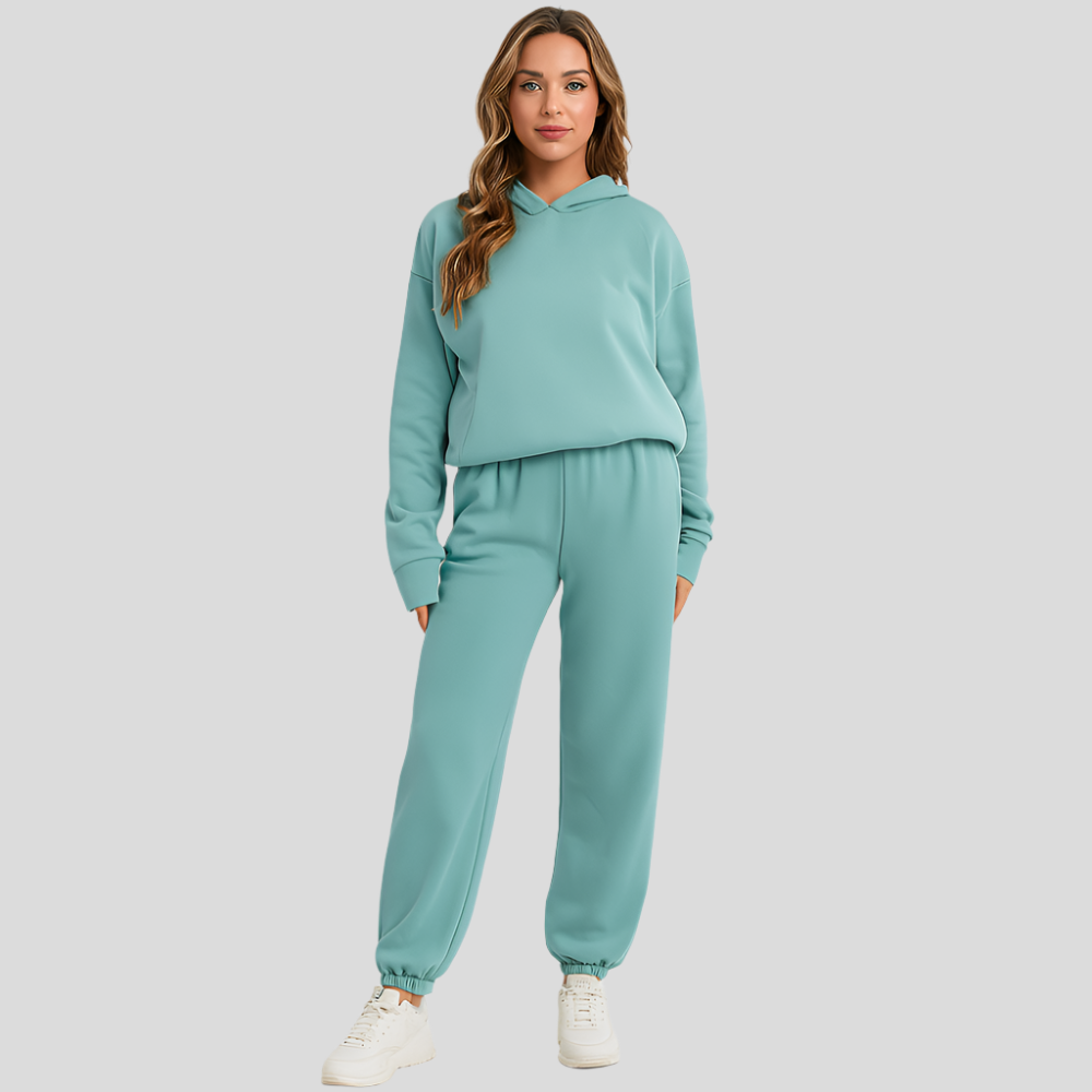 Ultimate Comfort Set with Hoodie and Jogging Pants – Comfortable 2-Piece Loungewear for Women