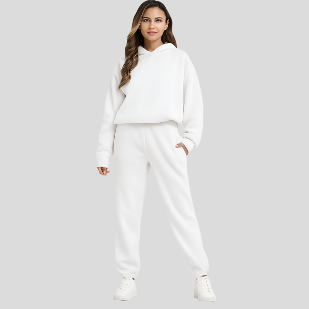 Ultimate Comfort Set with Hoodie and Jogging Pants – Comfortable 2-Piece Loungewear for Women