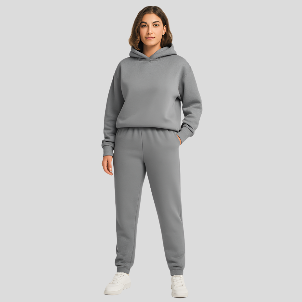 Ultimate Comfort Set with Hoodie and Jogging Pants – Comfortable 2-Piece Loungewear for Women