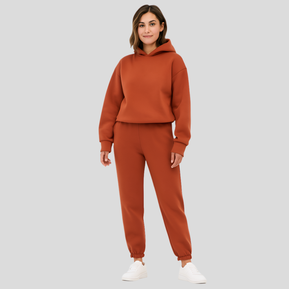 Ultimate Comfort Set with Hoodie and Jogging Pants – Comfortable 2-Piece Loungewear for Women