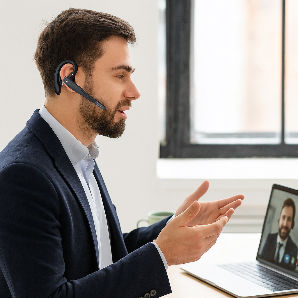 NovaTalk - Wireless Bluetooth Headset with Double Microphone
