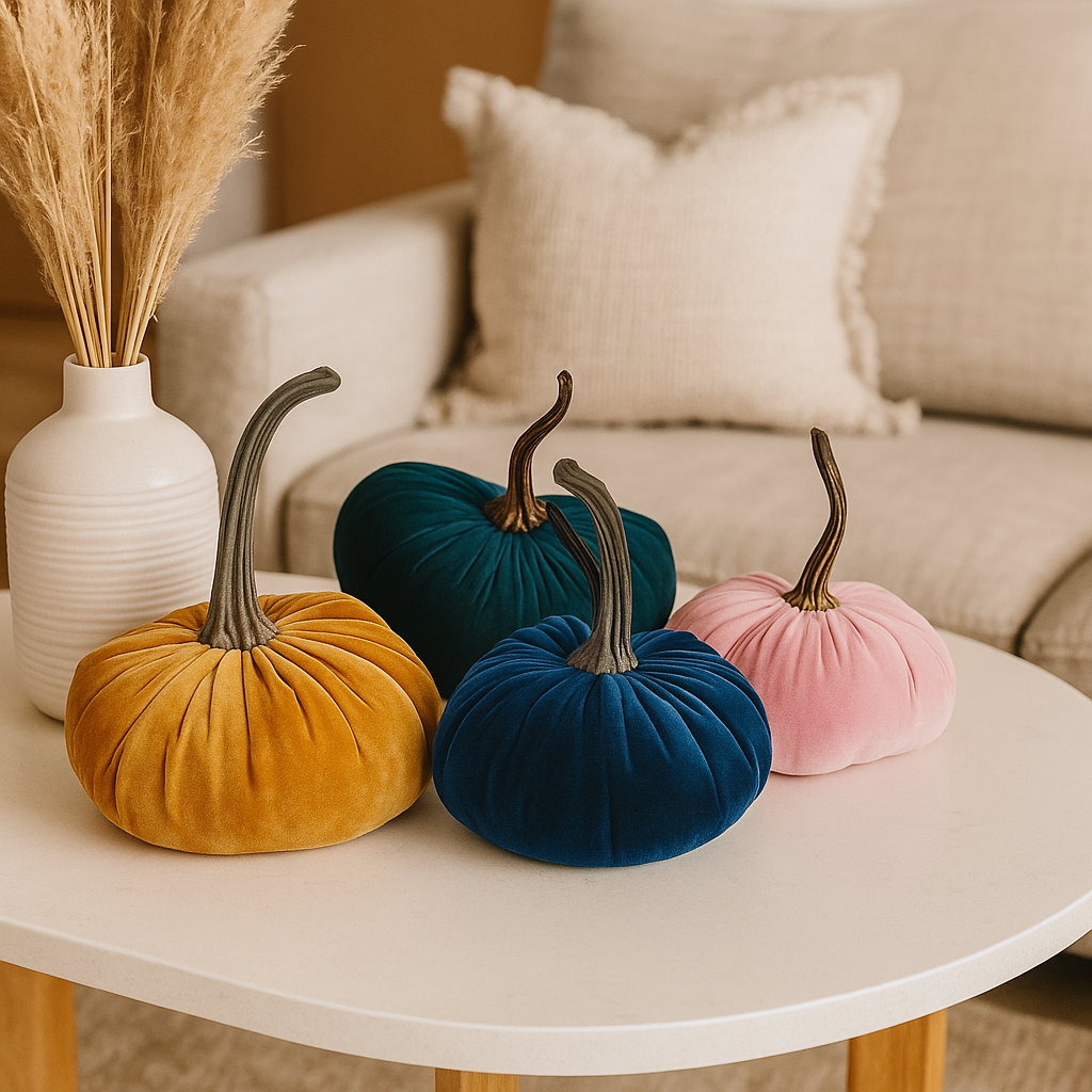 HarvestHug – Handmade Soft Halloween Pumpkin Pillow