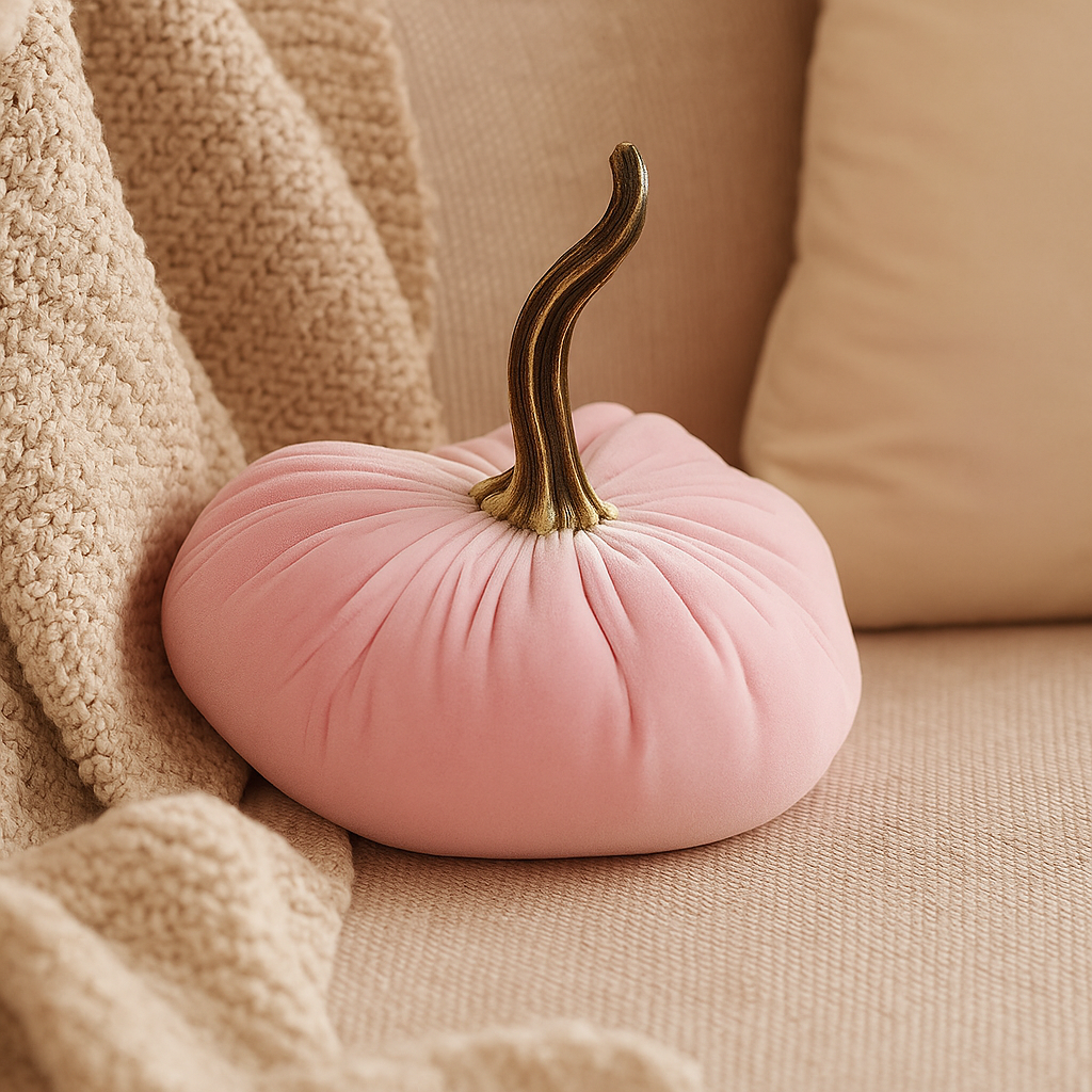 HarvestHug – Handmade Soft Halloween Pumpkin Pillow
