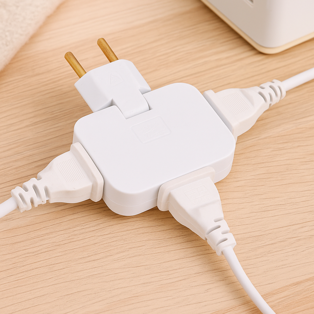 FlexiPlug – Ultra-thin 180° rotatable power strip with multiple sockets