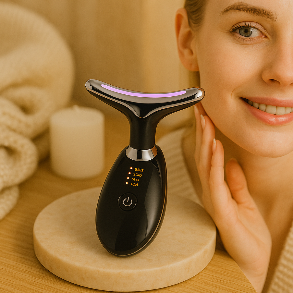 GlowLift – Anti-Wrinkle Lifting Massage Device with LED Therapy for Face and Neck