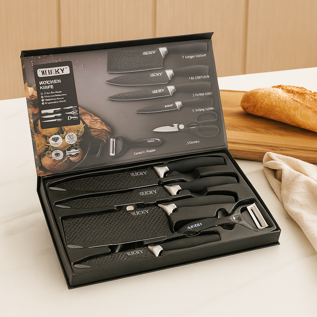Savora | 6-Piece Stainless Steel Knife and Tool Set