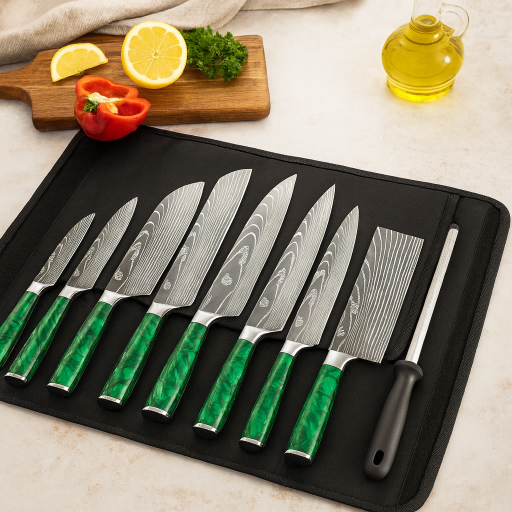 Kasian | 8-Piece Stainless Steel Cutlery Set with Carrying Case