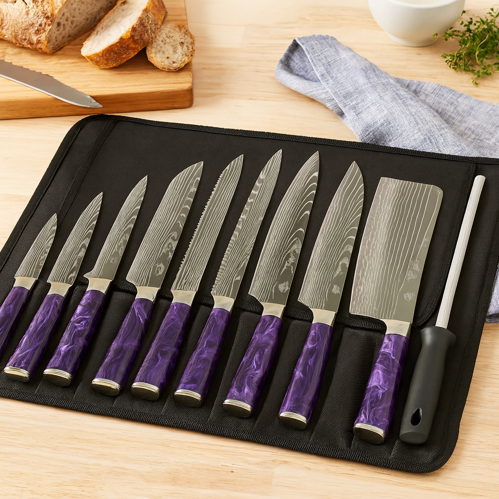 Kasian | 8-Piece Stainless Steel Cutlery Set with Carrying Case