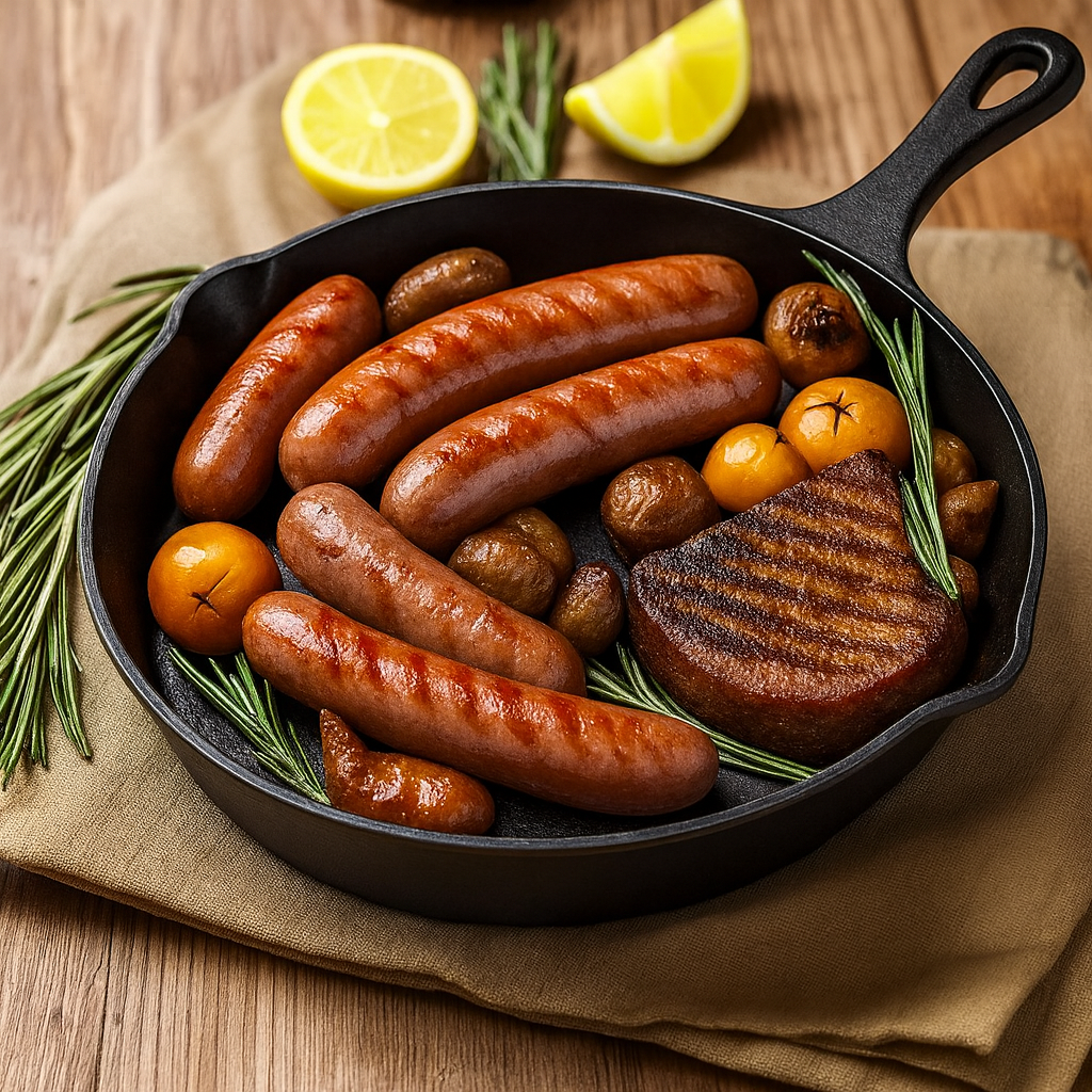 Alvaris | 3-Piece Pre-Seasoned Cast Iron Frying Pan Set