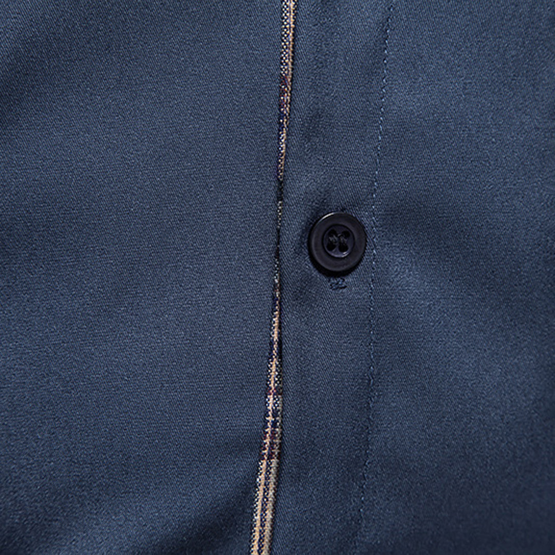 Noah - Casual Long Sleeve Shirt with Buttons and Pockets