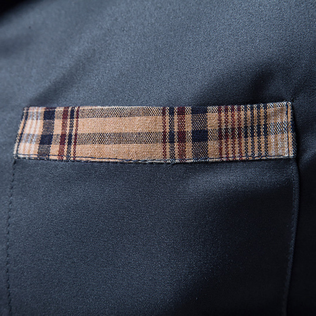 Noah - Casual Long Sleeve Shirt with Buttons and Pockets