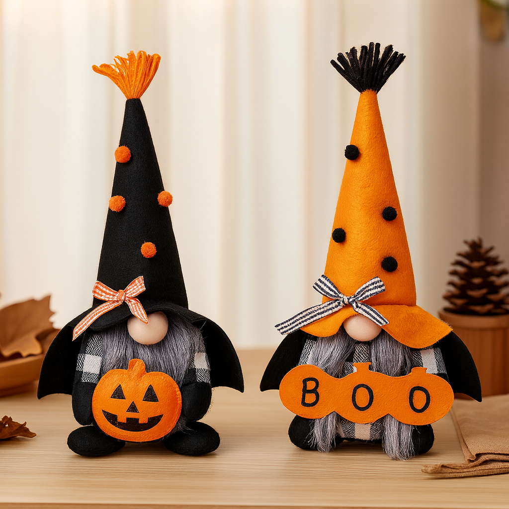 Crawlwick | Halloween Elf and Pumpkin Banner Set made of Polyester