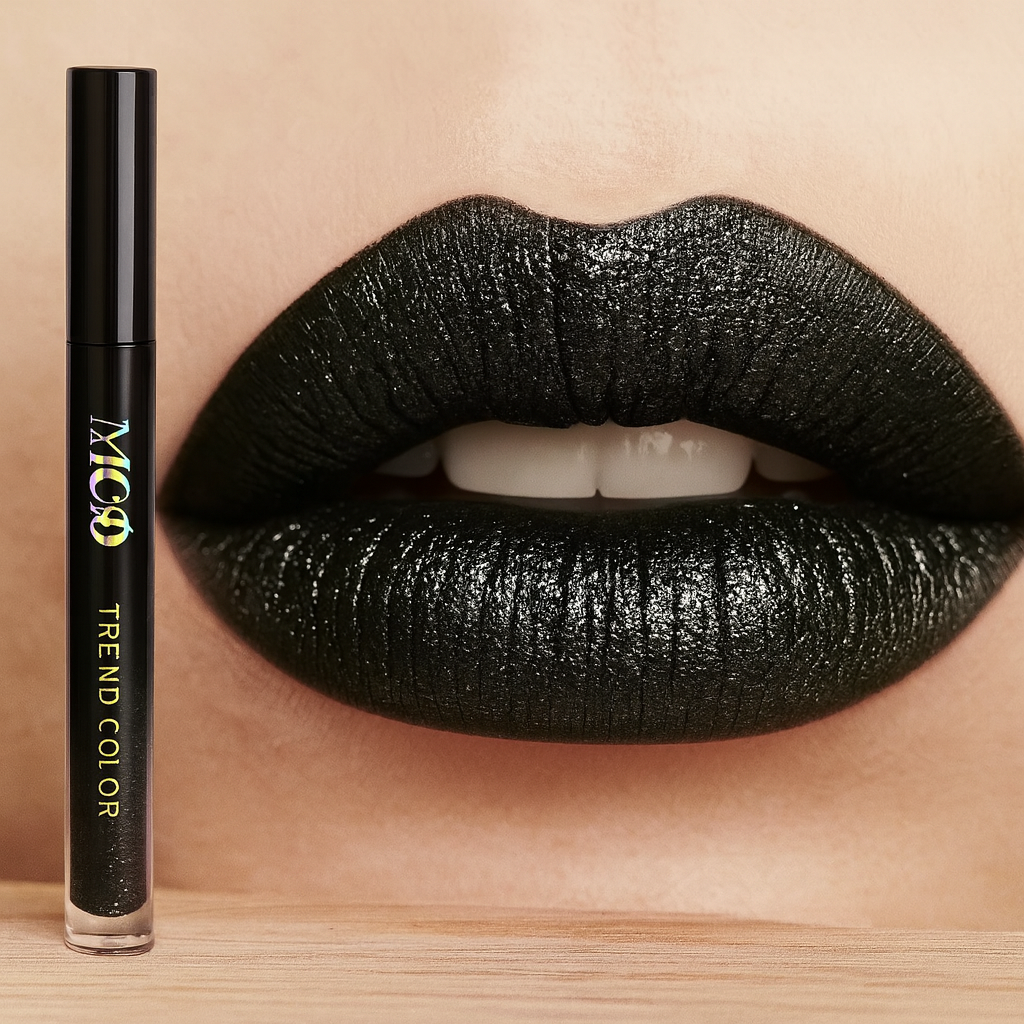 DarkGlam Lipgloss – Black Gloss Lip Gloss, Long-lasting & Non-sticky