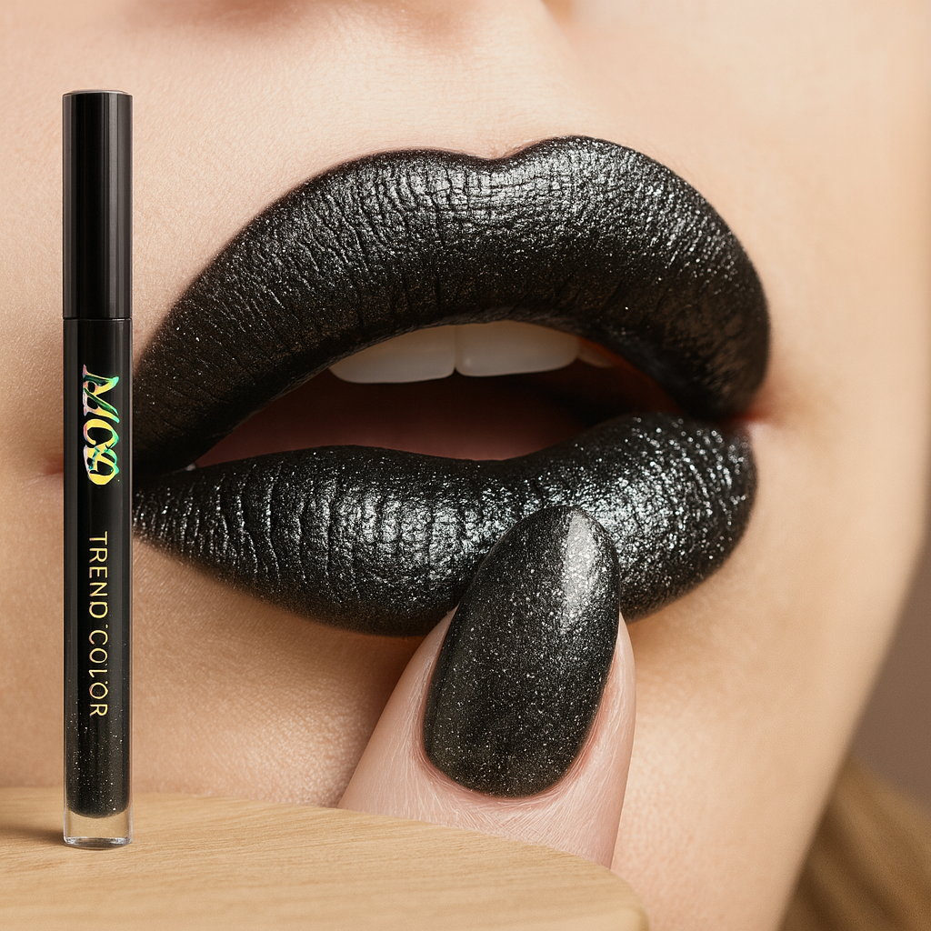 DarkGlam Lipgloss – Black Gloss Lip Gloss, Long-lasting & Non-sticky
